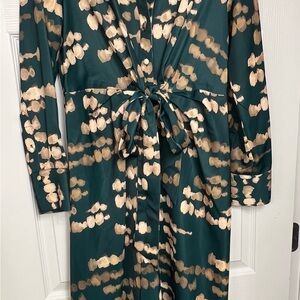 Donna Karan Gathered Midi shirt Dress
